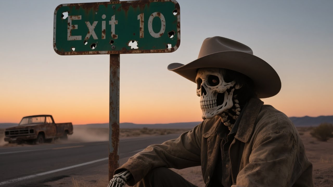 Exit Signs Don’t Lead Me Home - Dark Country Gothic Americana Single cover art