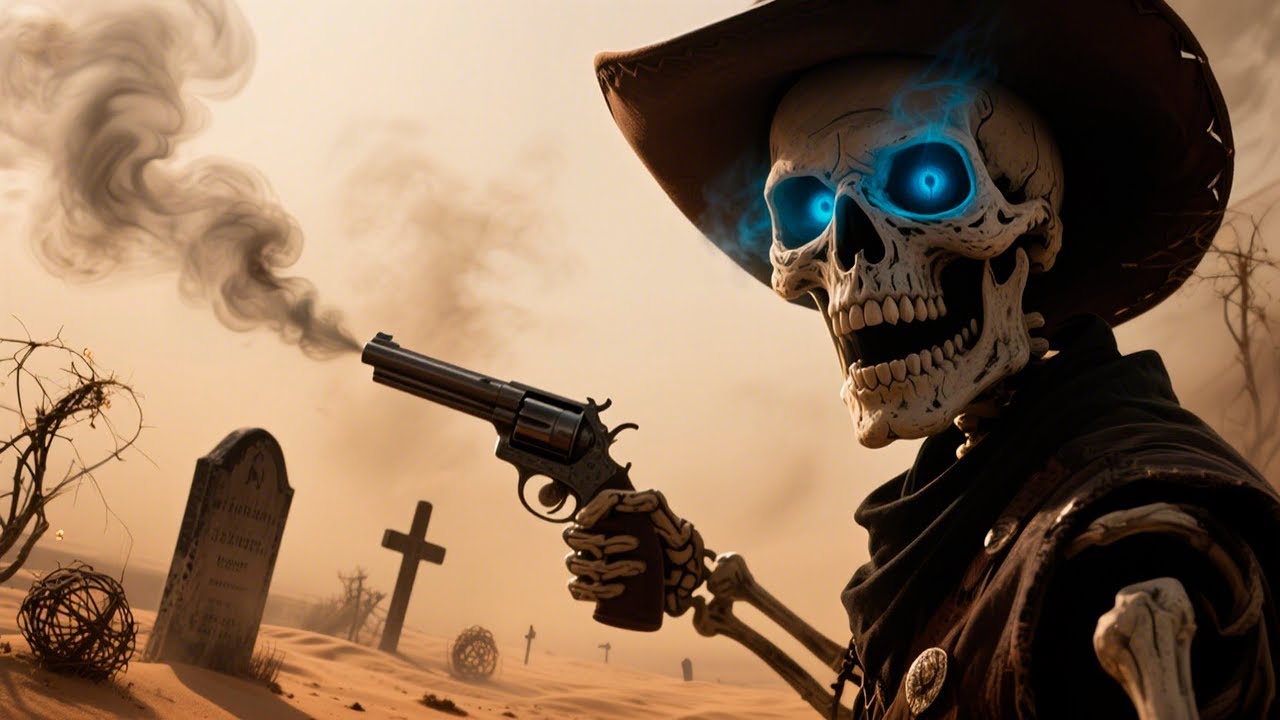 Grinning in the Smoke and Sand - Dark Country Gothic Americana Single cover art