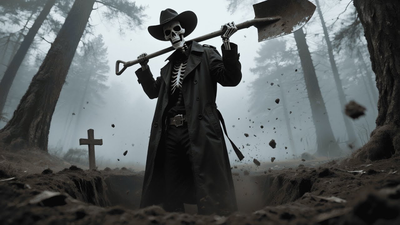 Death Itself Holds the Shovel - Dark Country Gothic Americana Music Single by Coffin Crown featuring haunting ballads, southern gothic themes, and atmospheric dark country sounds
